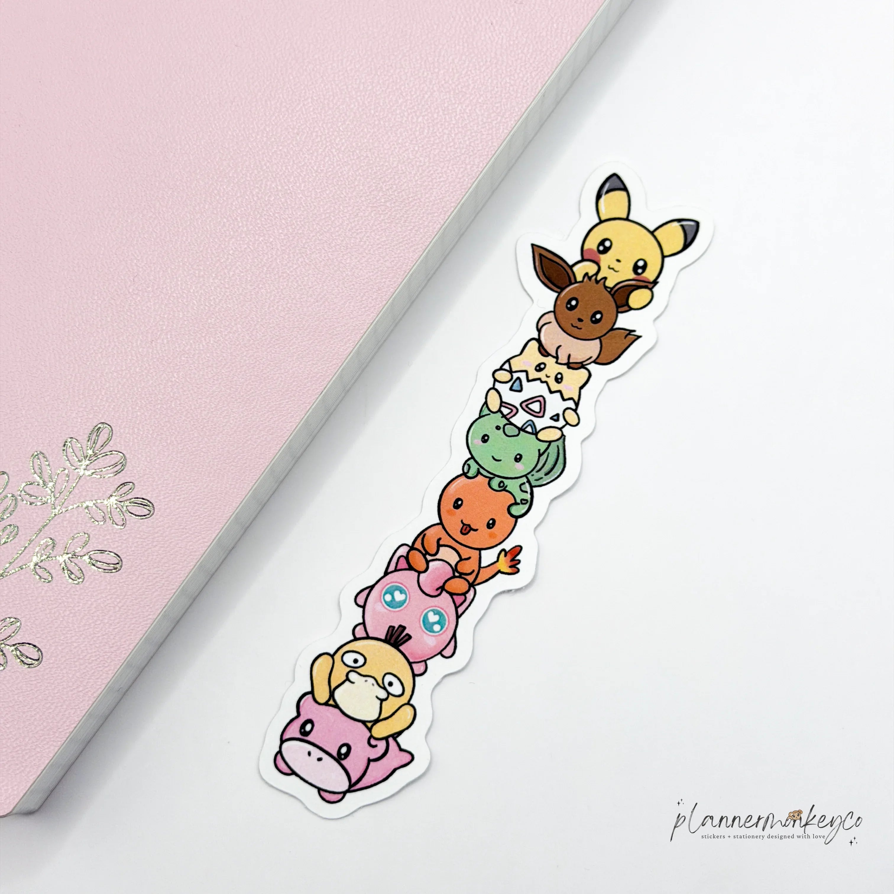 Stacked Pokemon Vinyl Sticker | Plannermonkeyco - Papertail Fox