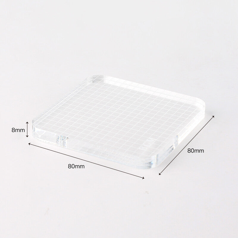 Large Grid Acrylic Stamp Block by BGM | Papertail Fox