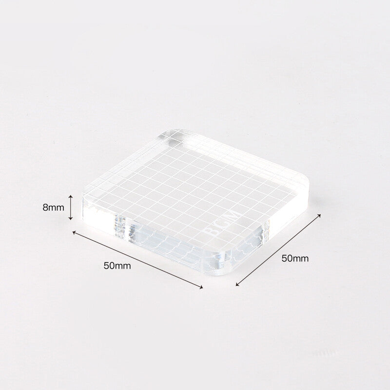 Small Grid Acrylic Stamp Block by BGM | Papertail Fox