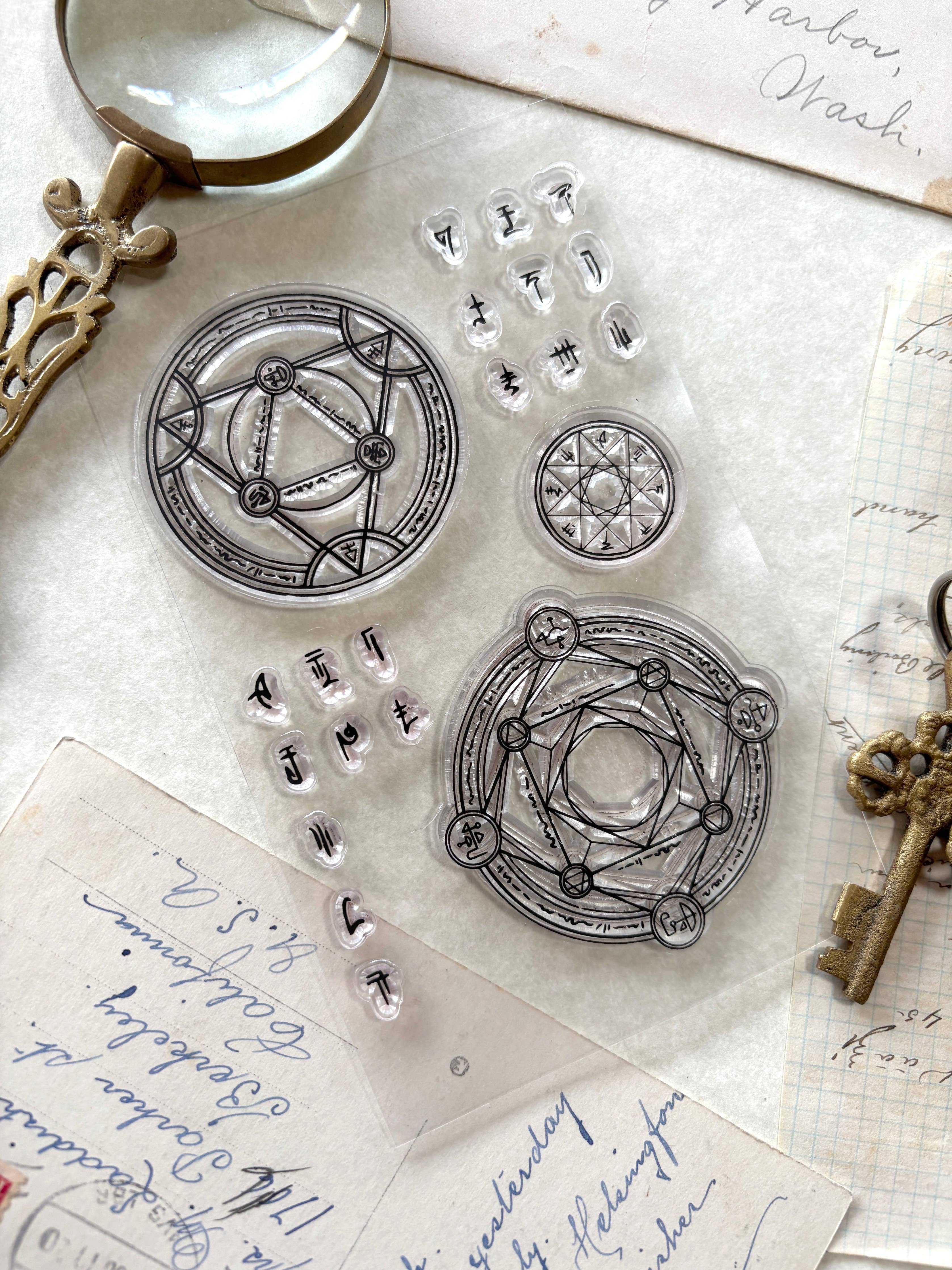 Arcane Sigils Clear Stamp Set | The Creeping Moon