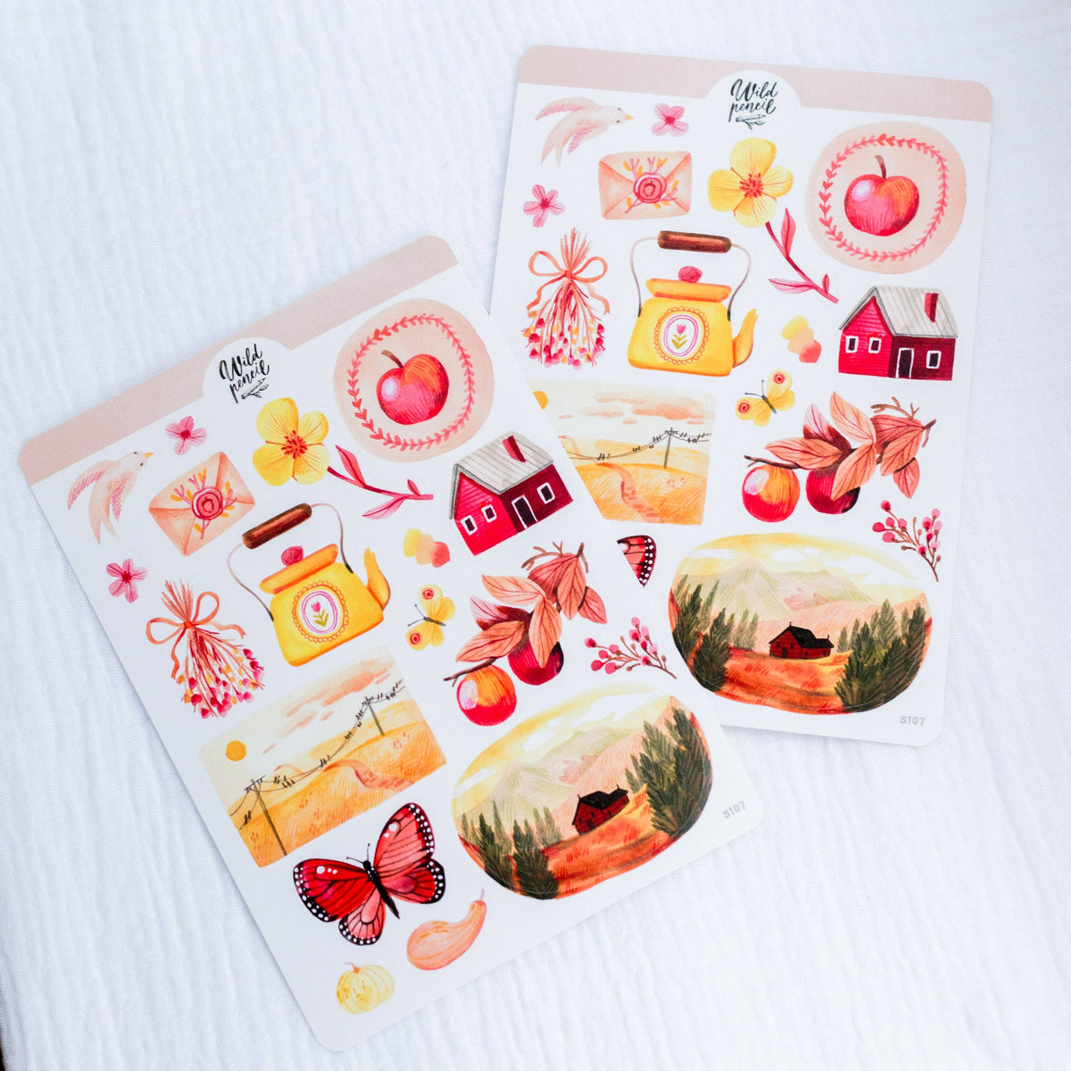 Autumn Afternoon Sticker Sheet | Wild Pencil Studio