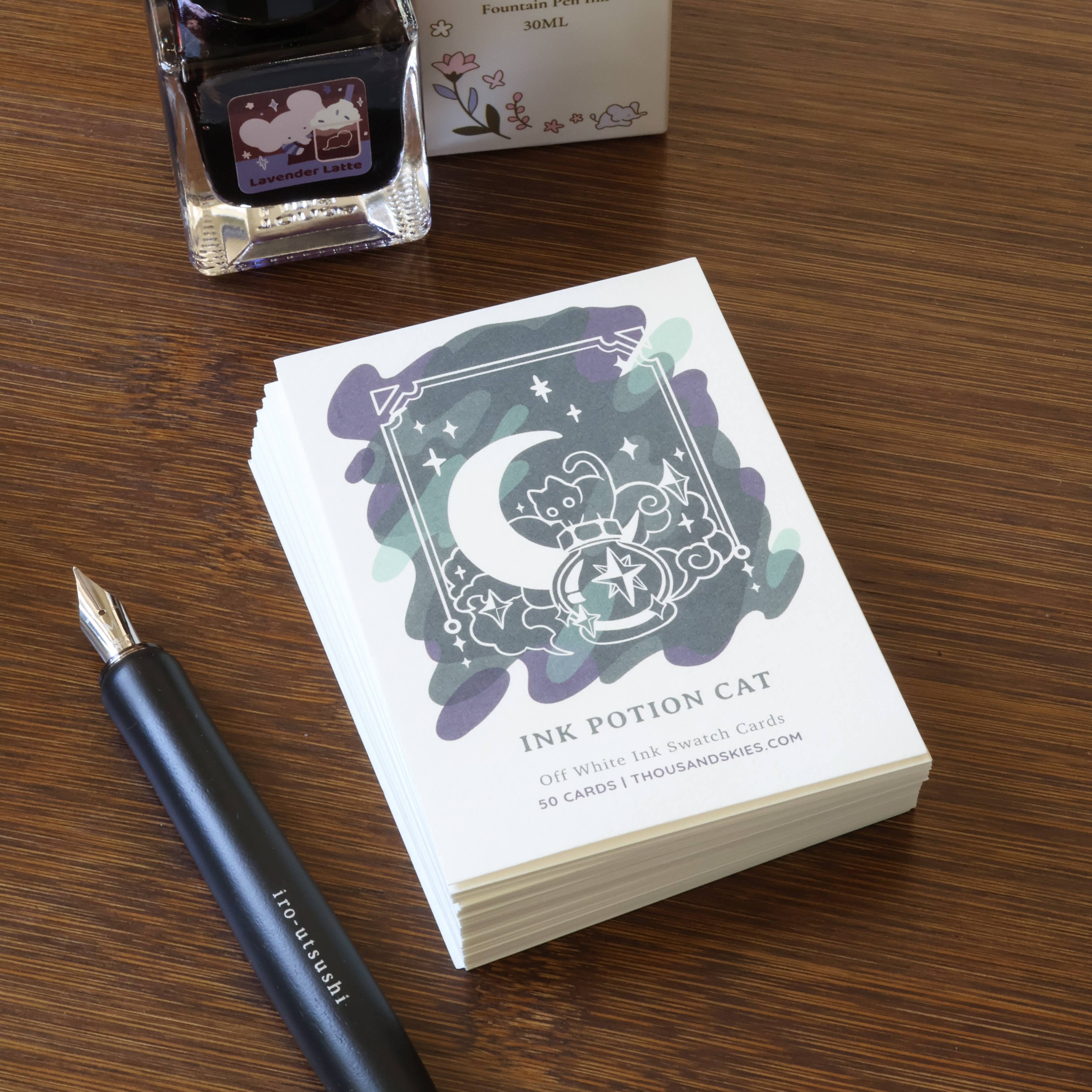 Ink Potion Cat Ink Cards Pack of 50 by Thousand Skies | Papertail Fox