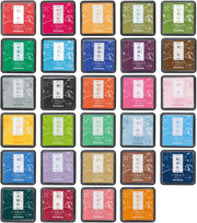 All 29 colors of Shachihata Iromoyo Warabe mini stamp pads | Papertail Fox