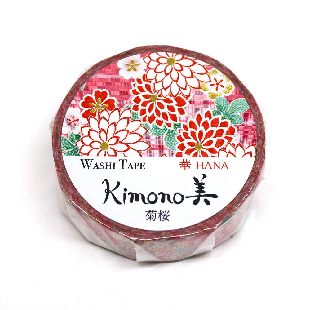 Kiku-zakura Washi Tape | Kamiiso SAIEN