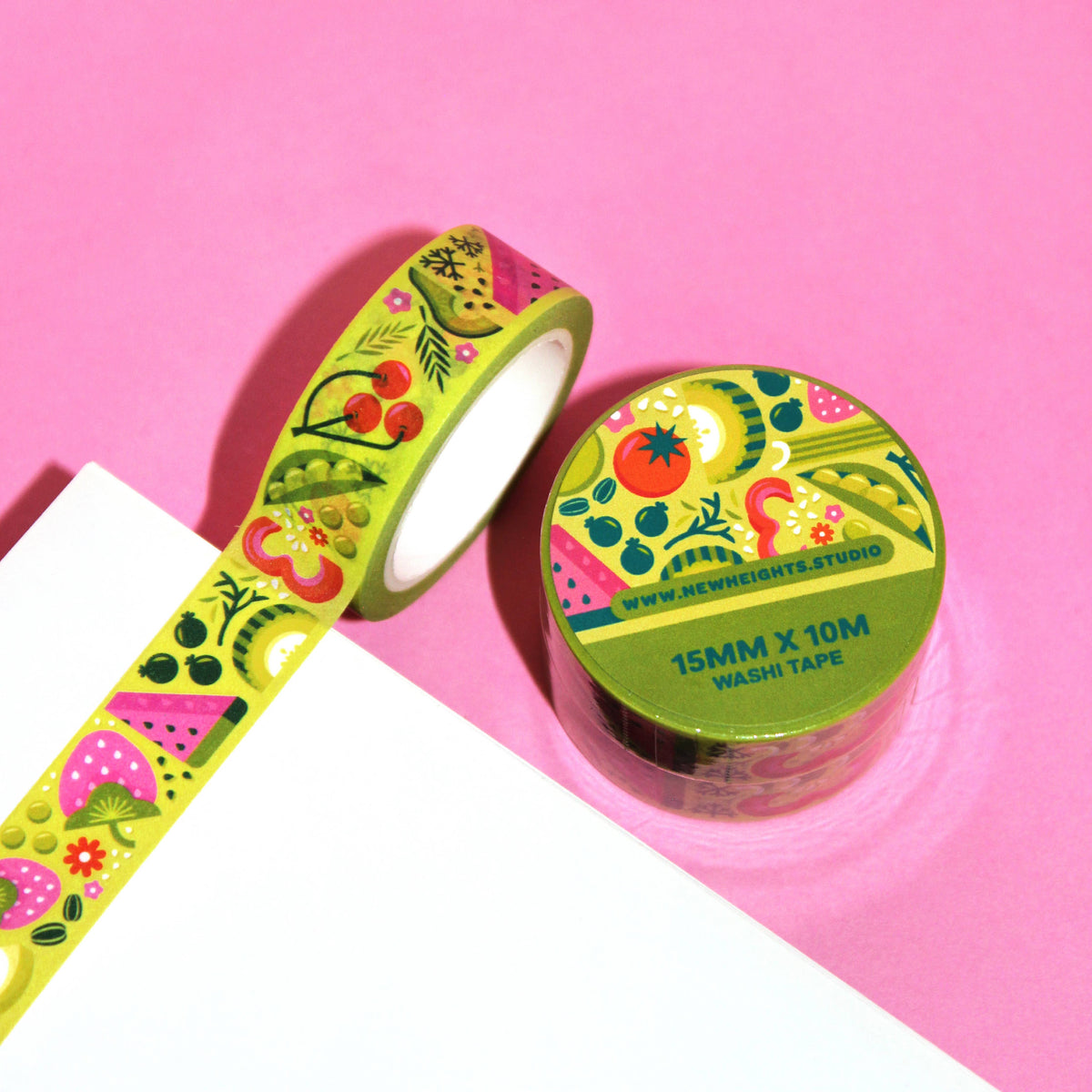Fruits & Veggies Washi Tape | New Heights Studio