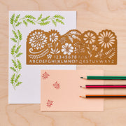 Botanical Design Stencil, Crafts & Journaling