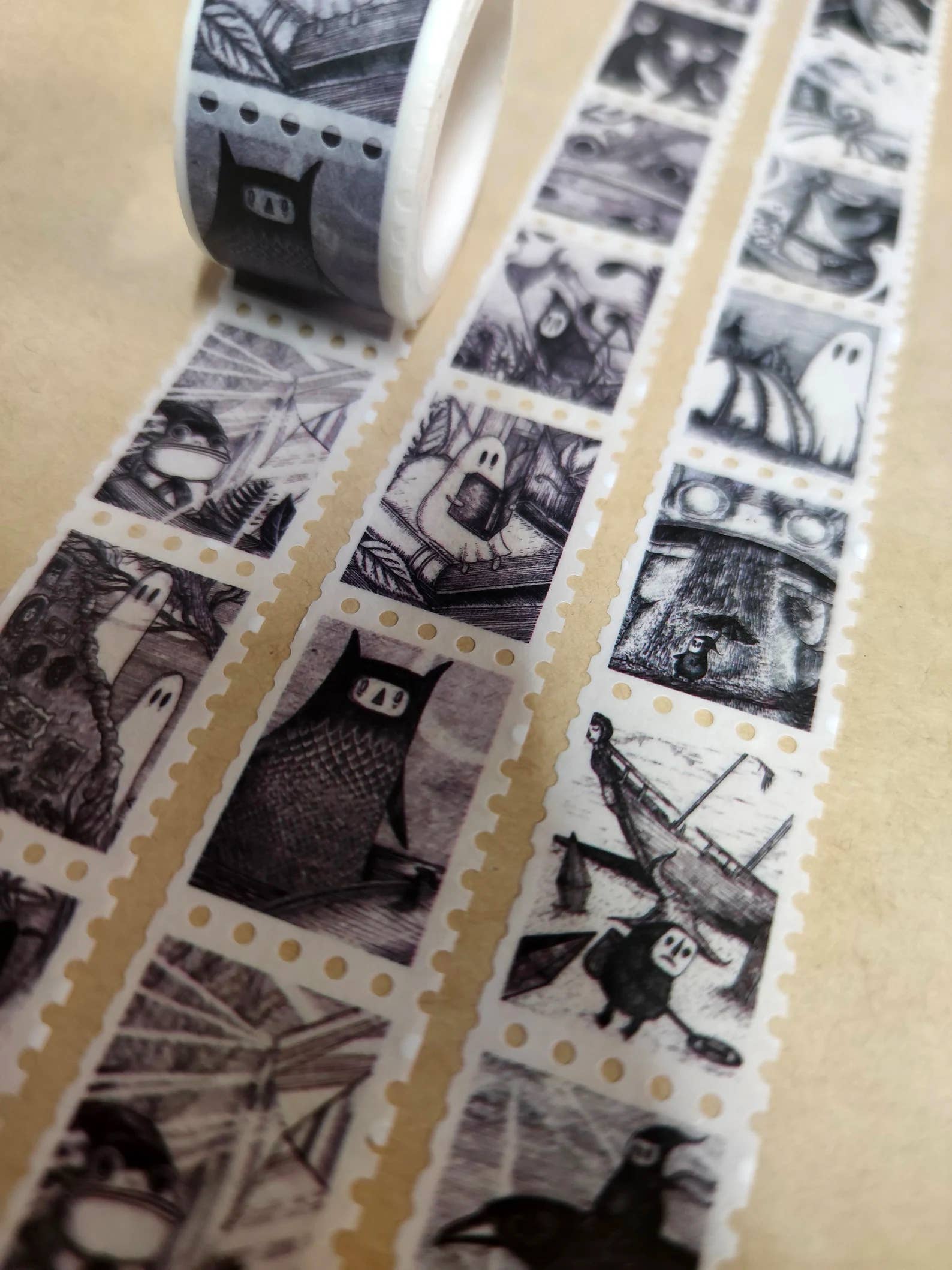 Fragments Fantasy Art Stamps Washi Tape: Tape 3 by Jon Turner | Papertail Fox