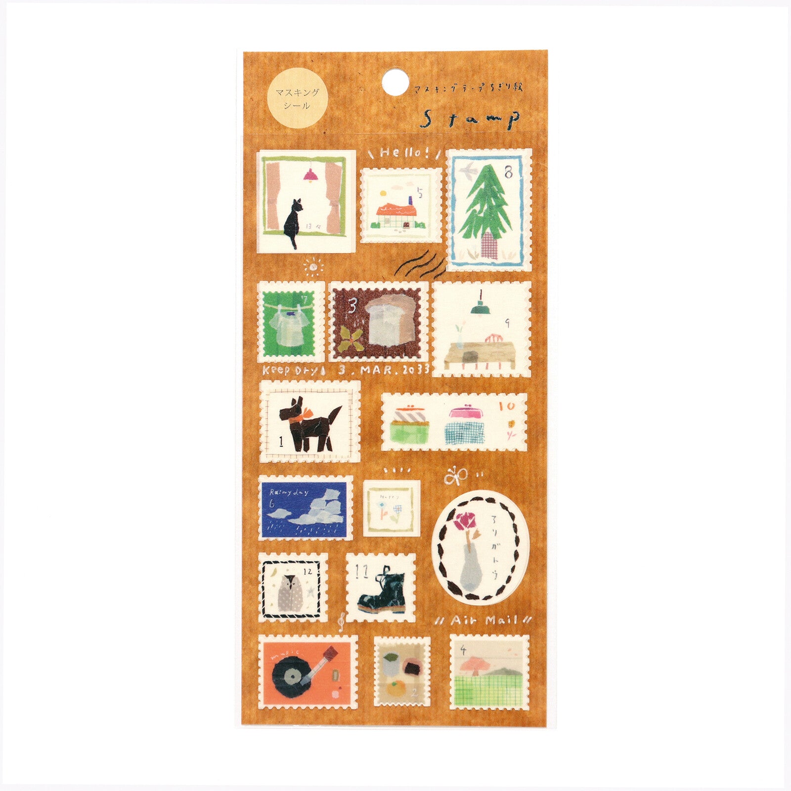 Vintage Stamp Washi Stickers | Kamiiso