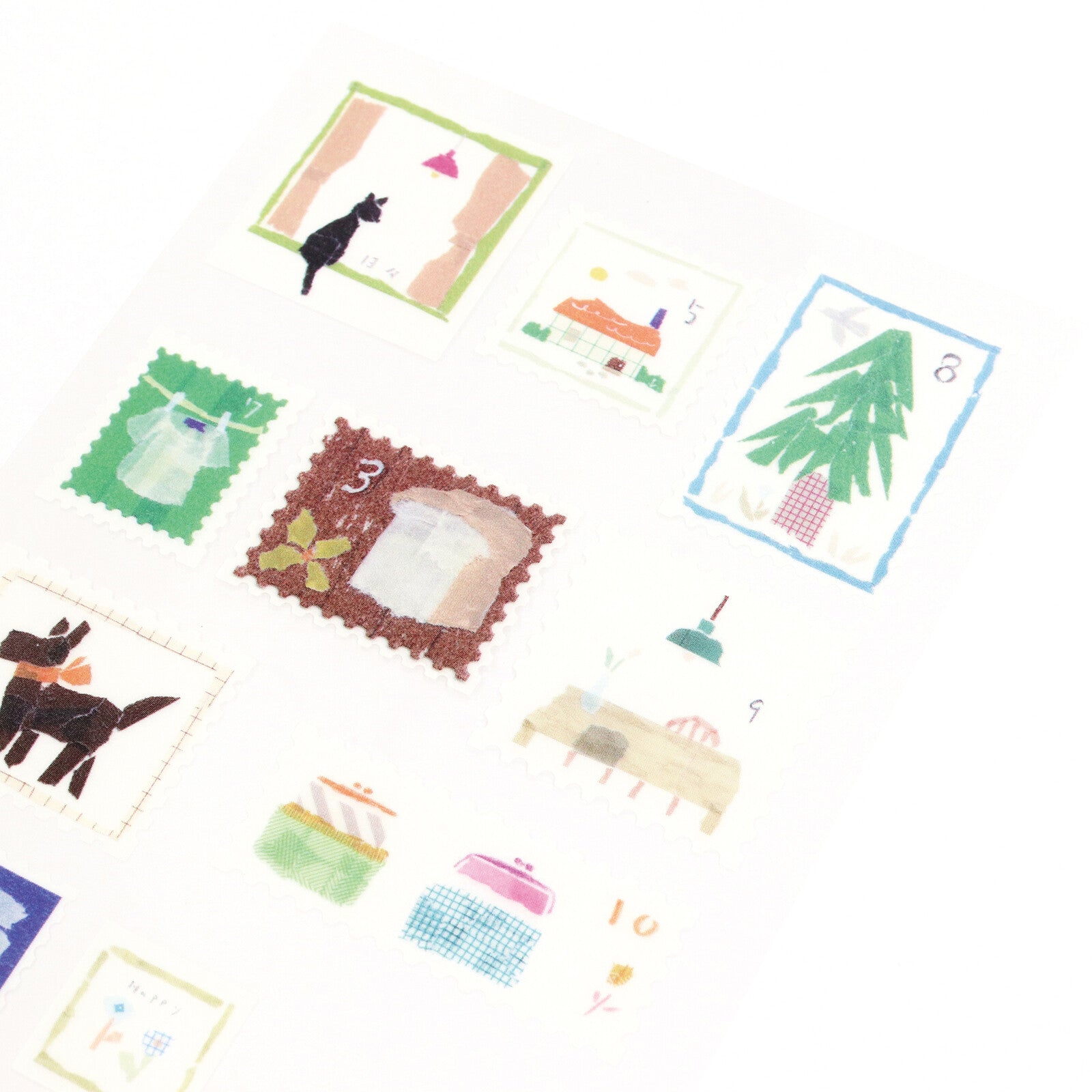 Vintage Stamp Washi Stickers | Kamiiso