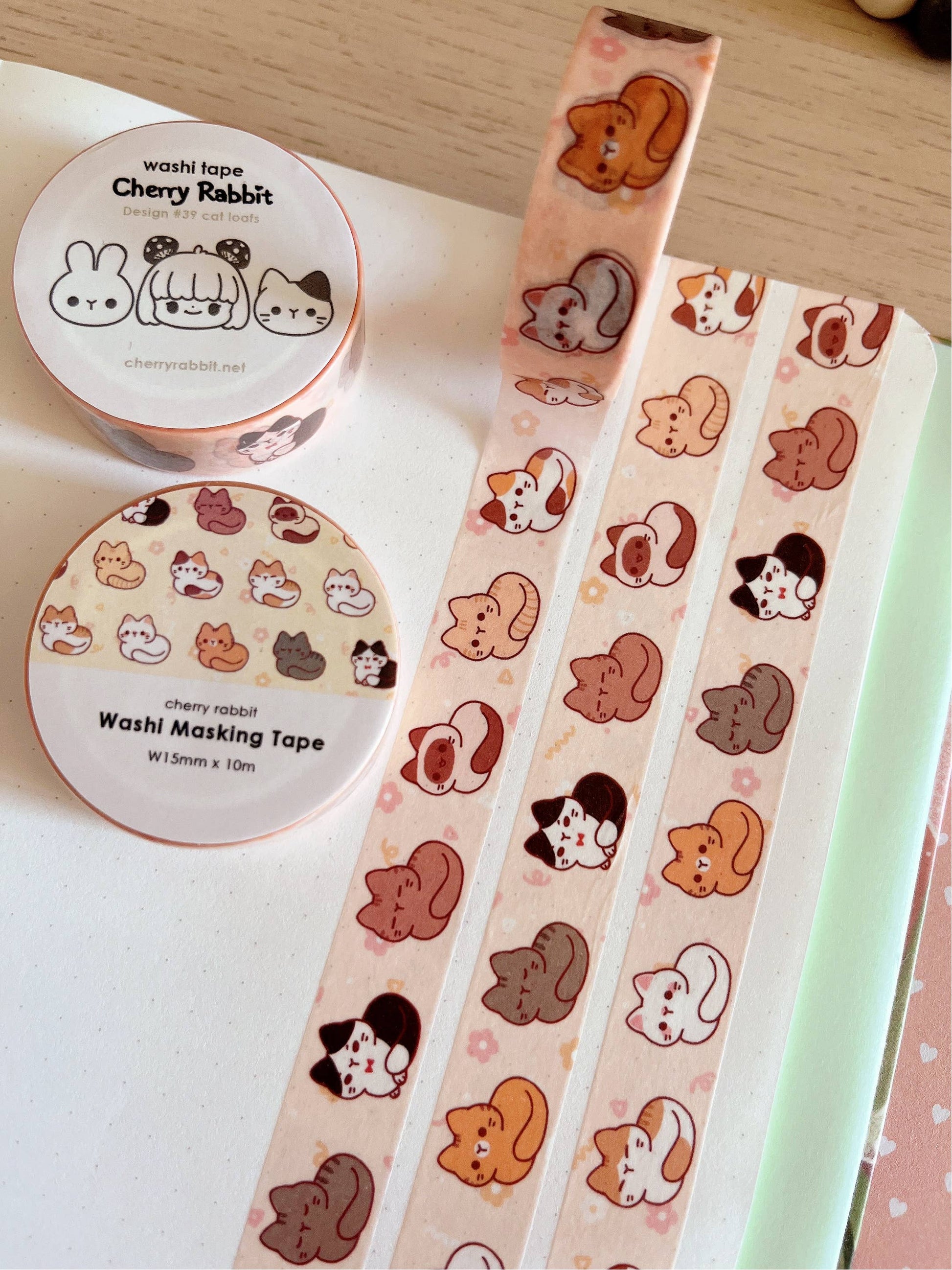 Cat Loafs Washi Tape by Cherry Rabbit | Papertail Fox
