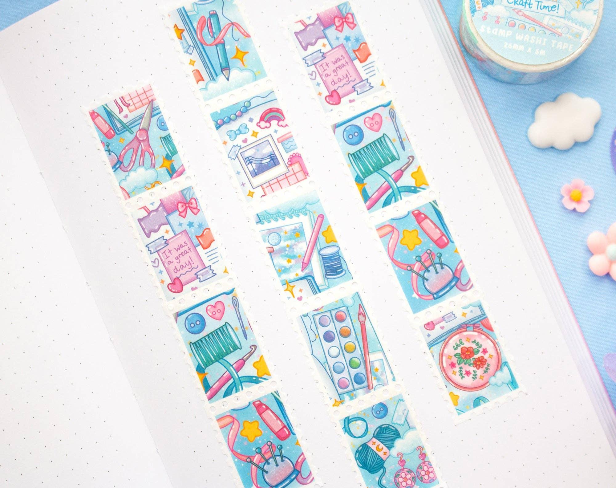 Craft Time Stamp Washi Tape | Unicorn Eclipse - Papertail Fox
