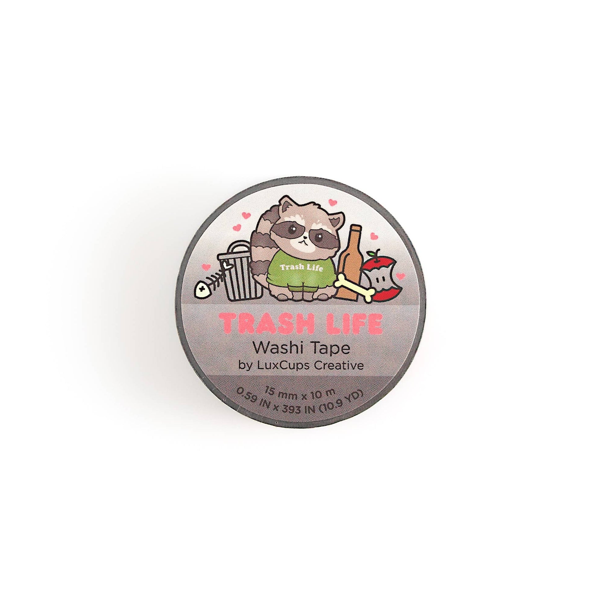 Trash Life Washi Tape by LuxCups Creative | Papertail Fox