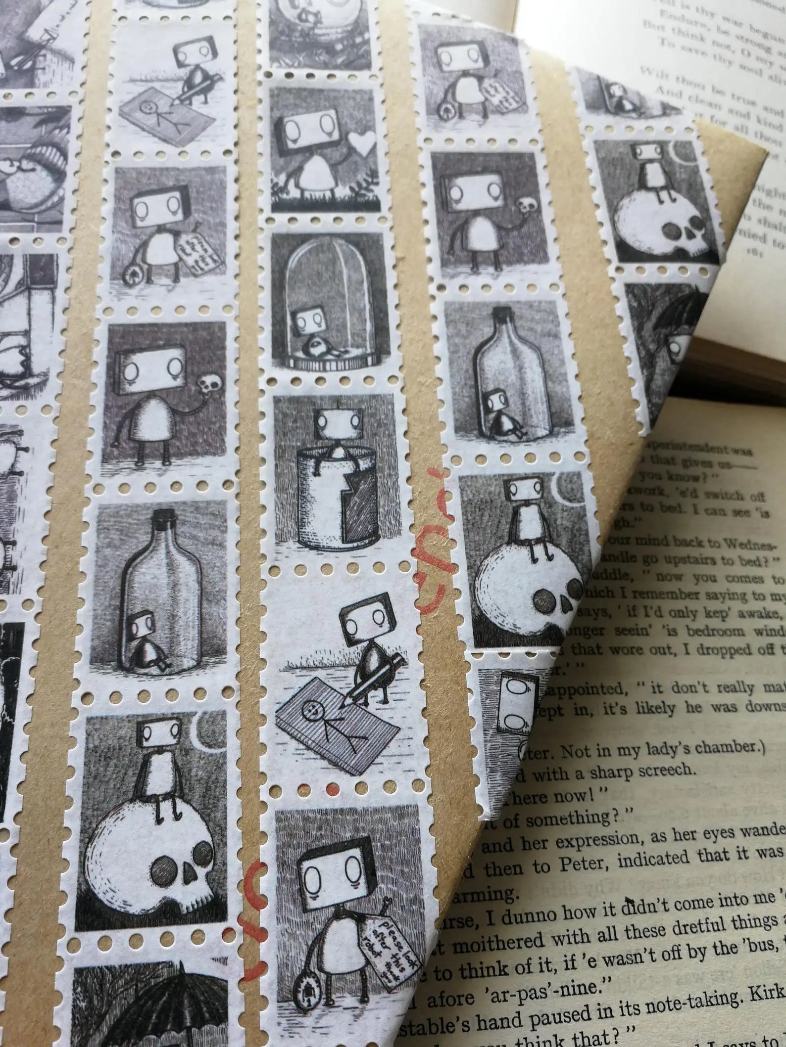 Robot Stamps Washi Tape by Jon Turner | Papertail Fox