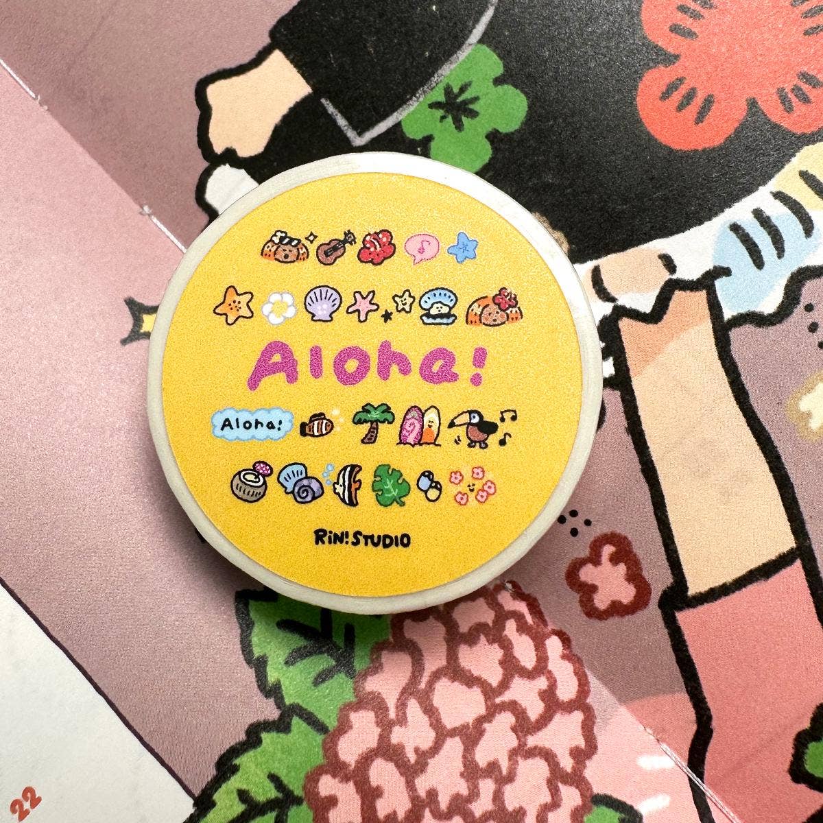 Aloha Mini Washi Tape by RiN! Studio | Papertail Fox