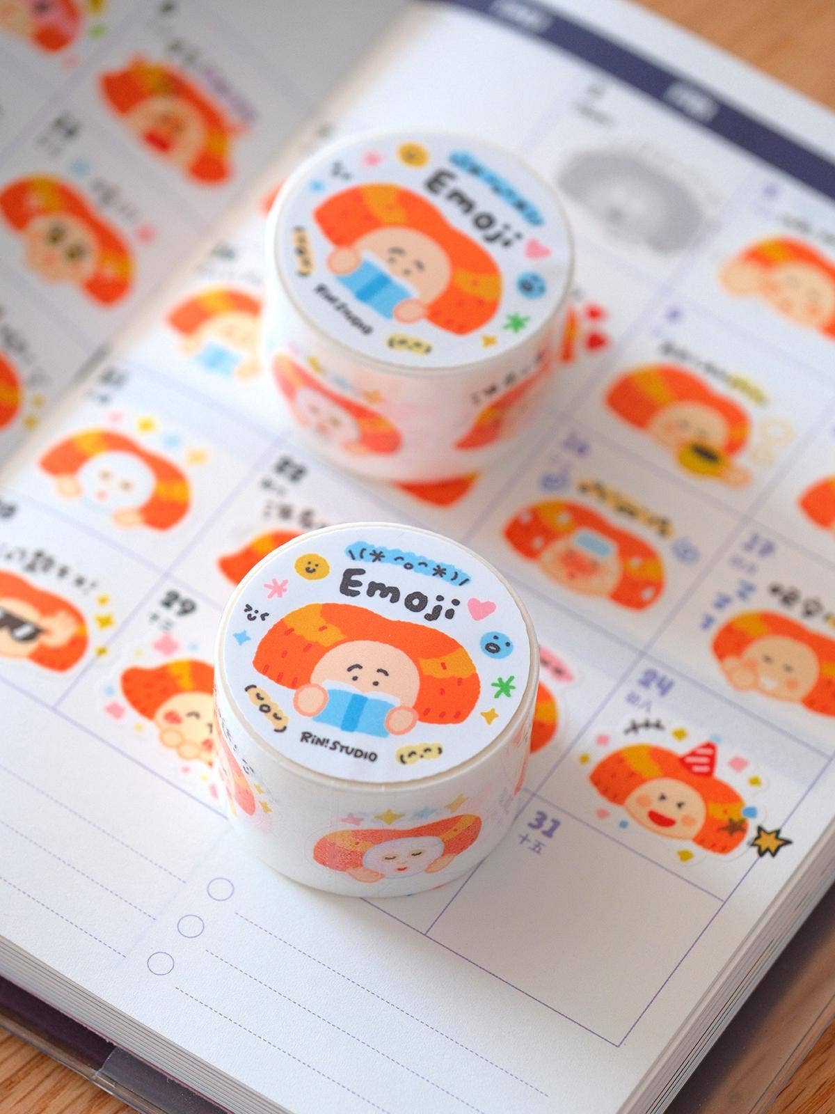 Emoji Die-Cut Washi Tape | RiN! Studio