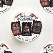 Magical Bookshelf Stamp Washi Tape / Dark Academia / Bookish