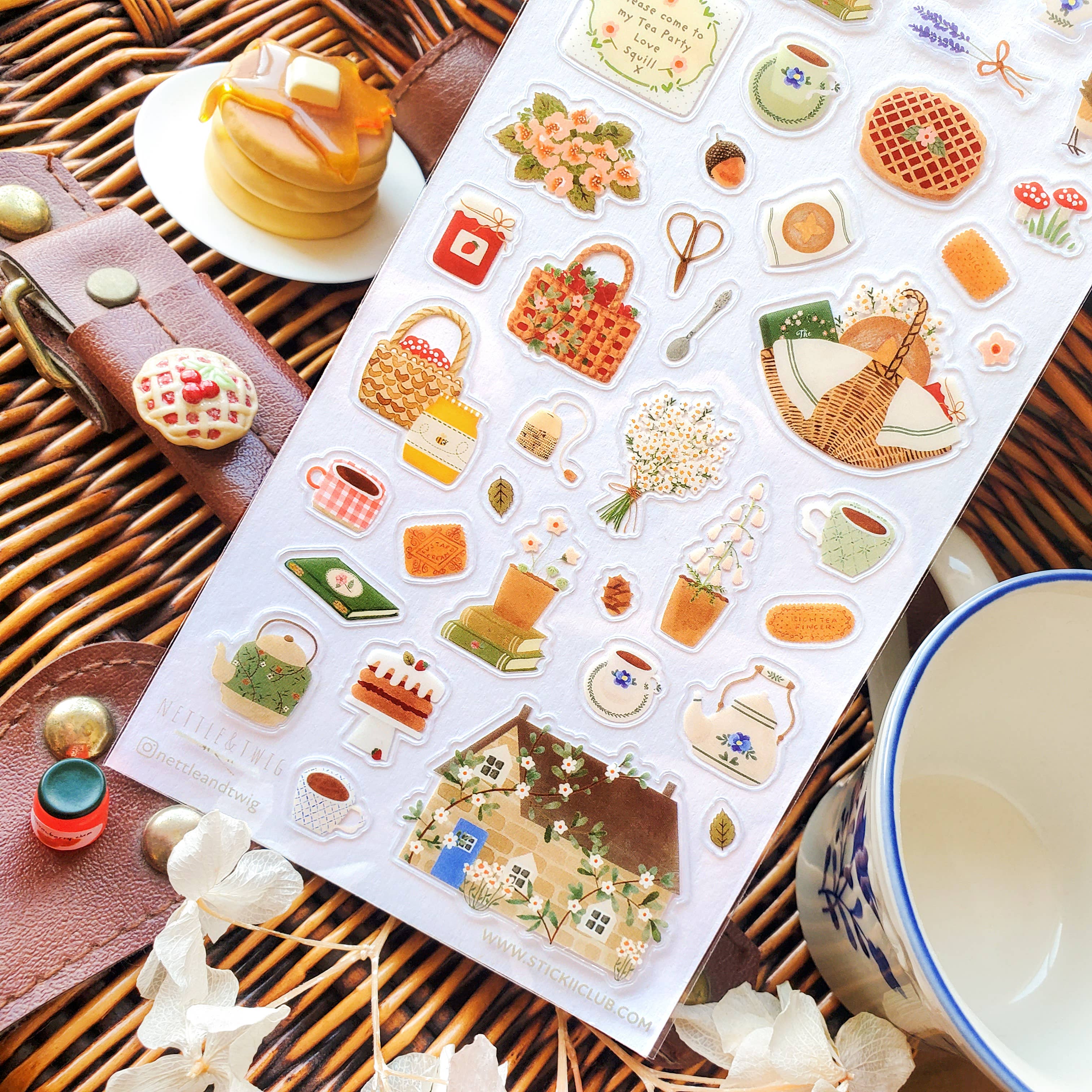 Woodland Tea Party Sticker Sheet | Stickii
