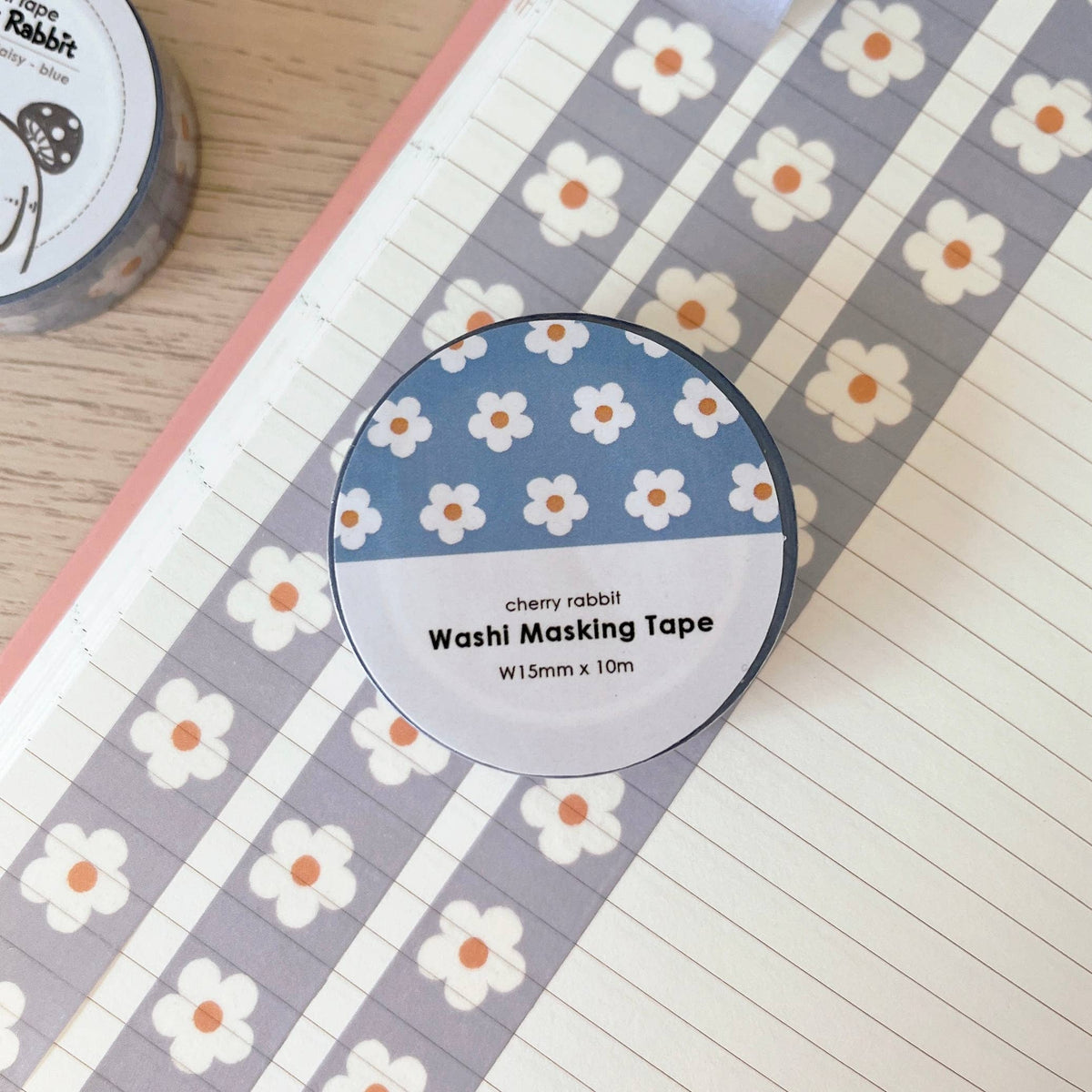 Pastel Daisies Washi Tape by Cherry Rabbit | Papertail Fox
