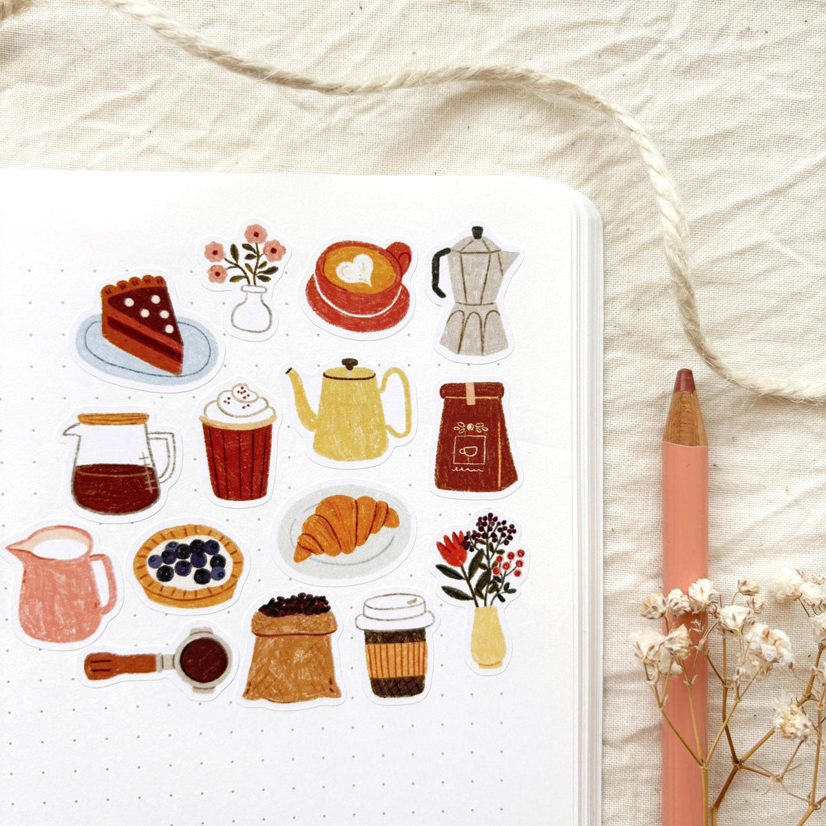 Coffee Time Sticker Sheet | Och Monika