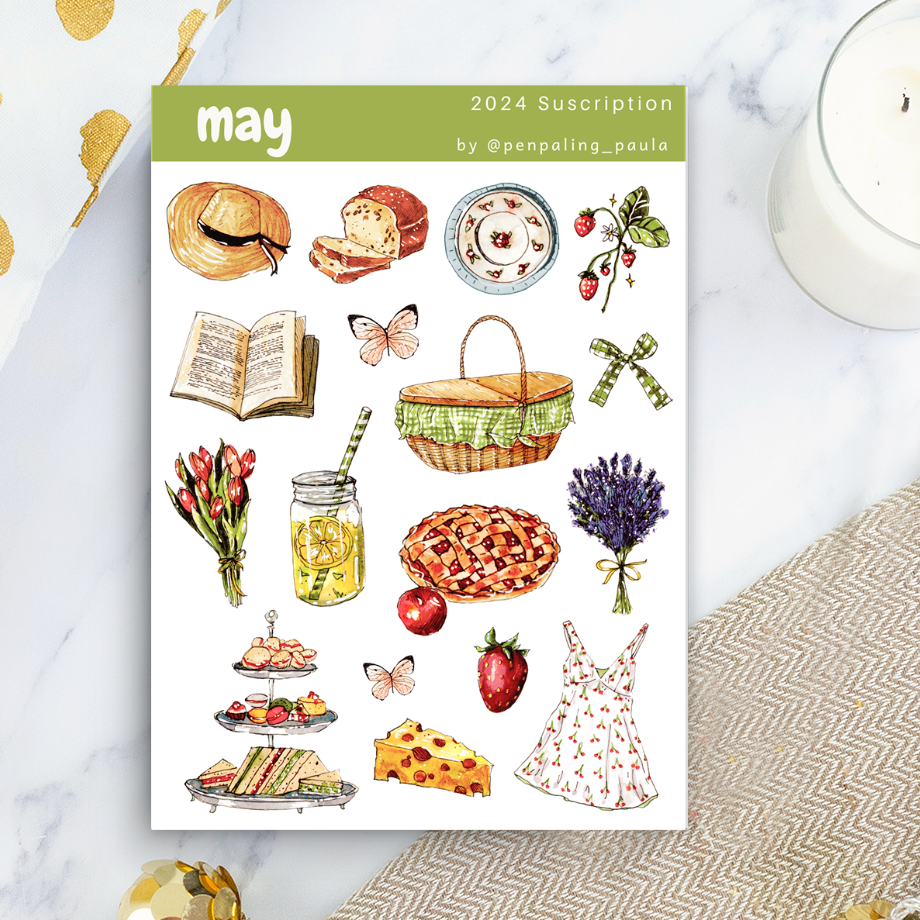 May Sticker Sheet | Penpaling Paula