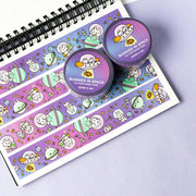 Space Bunny Glitter Washi Tape | Robot Dance Battle - Papertail Fox