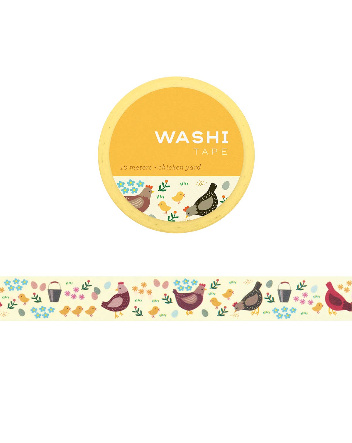 Chicken Yard Washi Tape by Girl of All Work | Papertail Fox
