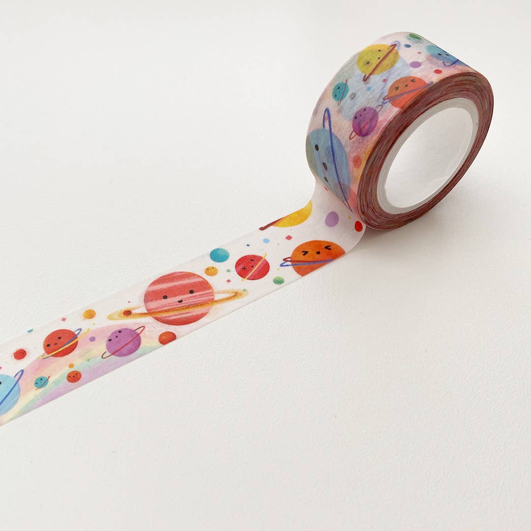 Hula Universe White Washi Tape by The Little Red House | Papertail Fox