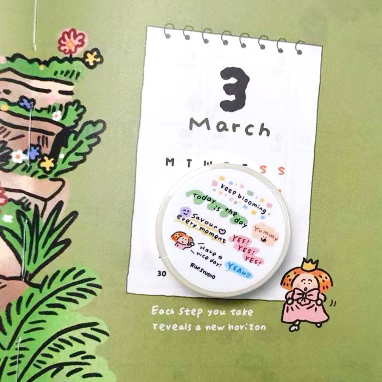Have a Nice Day Mini Washi Tape by RiN! Studio | Papertail Fox