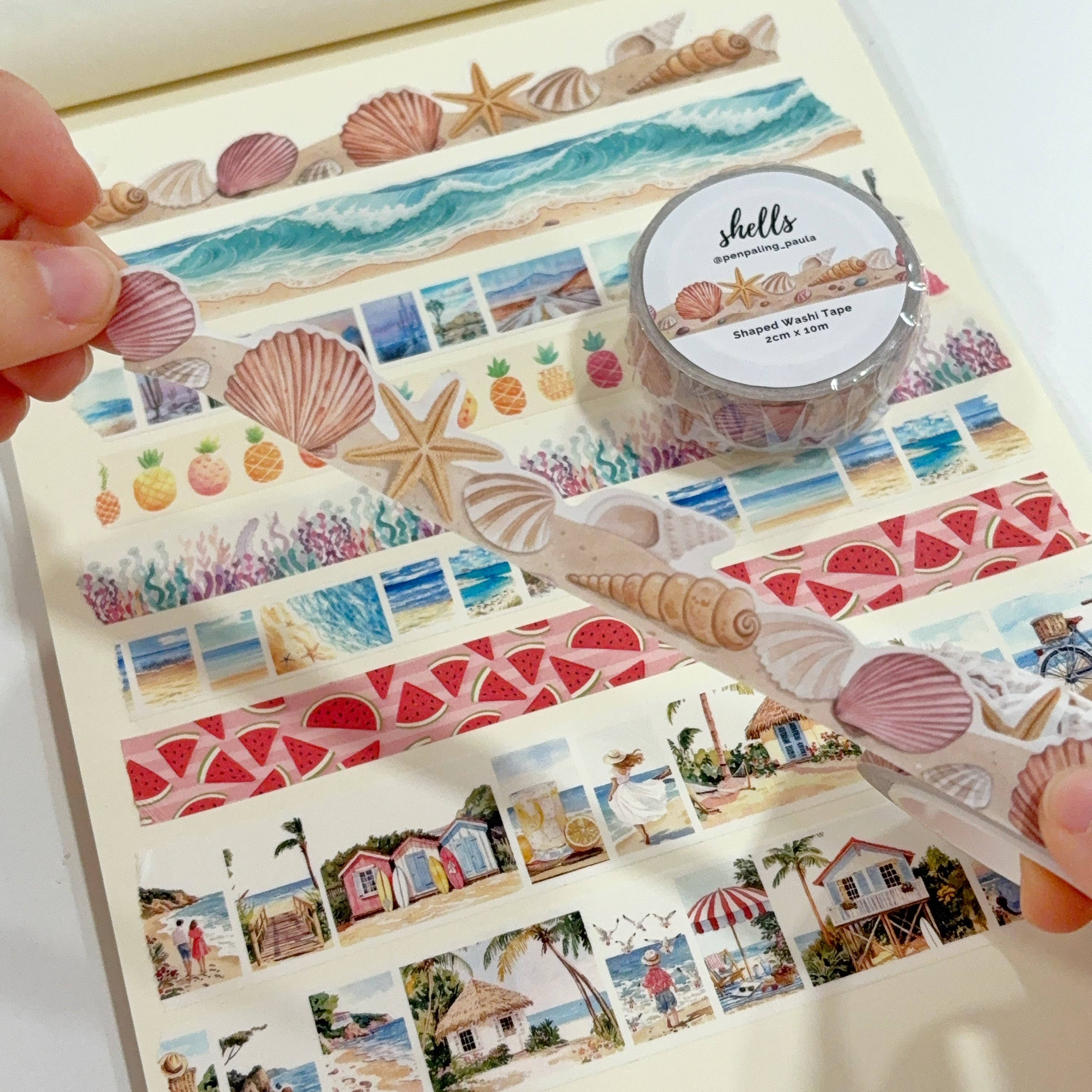 Shells SHAPED Washi Tape | Penpaling Paula