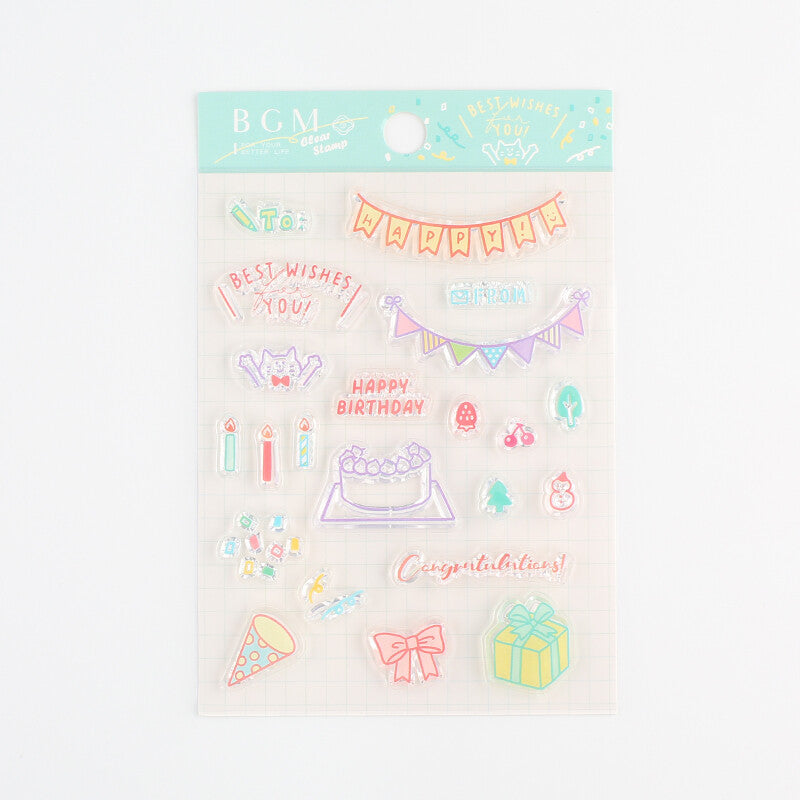 Party Clear Stamps by BGM | Papertail Fox