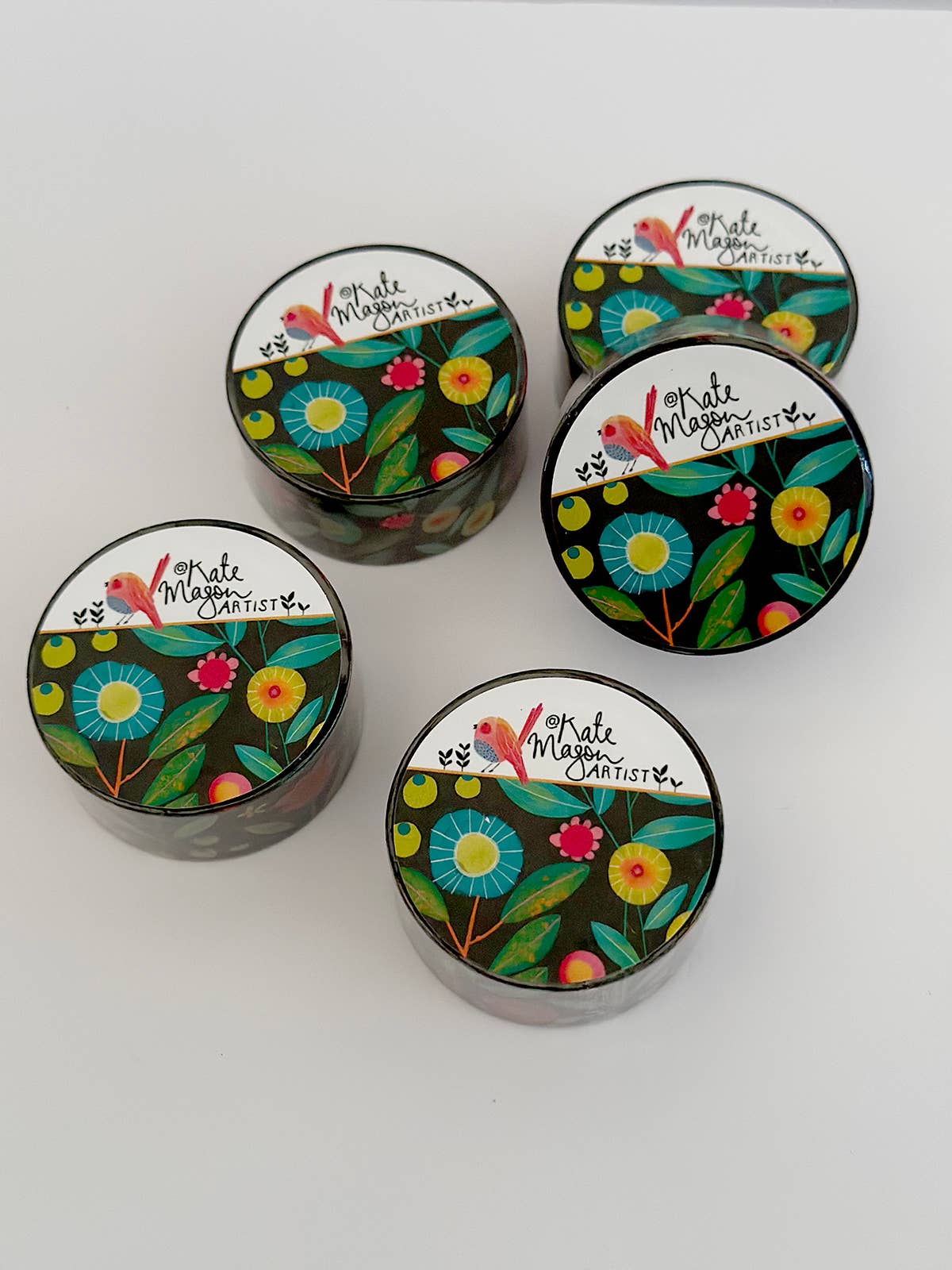 Floral Bright Washi Tape | Kate Mason Artist