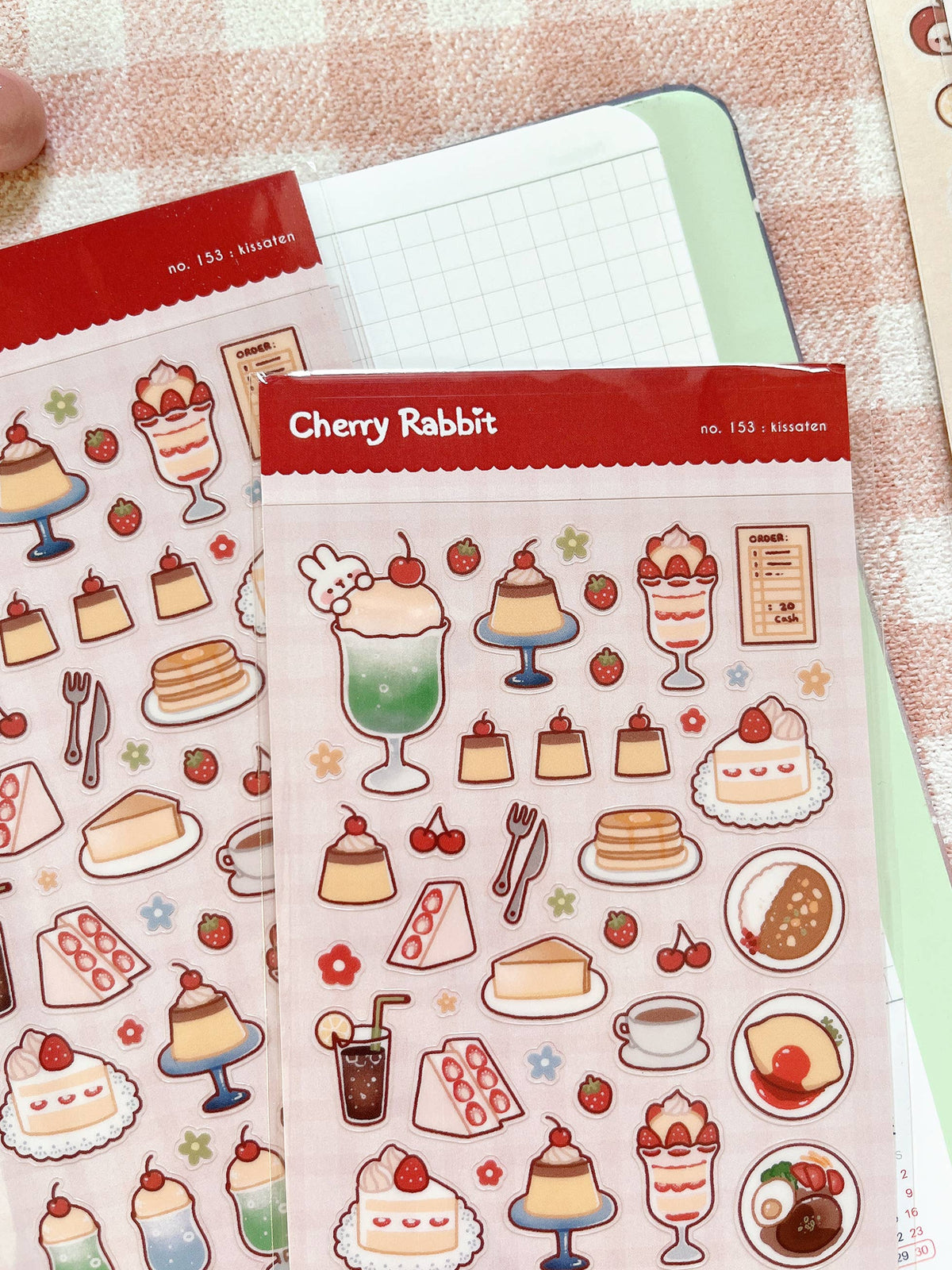 Kissaten Sticker Sheet no.153 by Cherry Rabbit | Papertail Fox