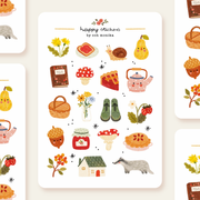 All Cozy Sticker Sheet by Och Monika | Papertail Fox
