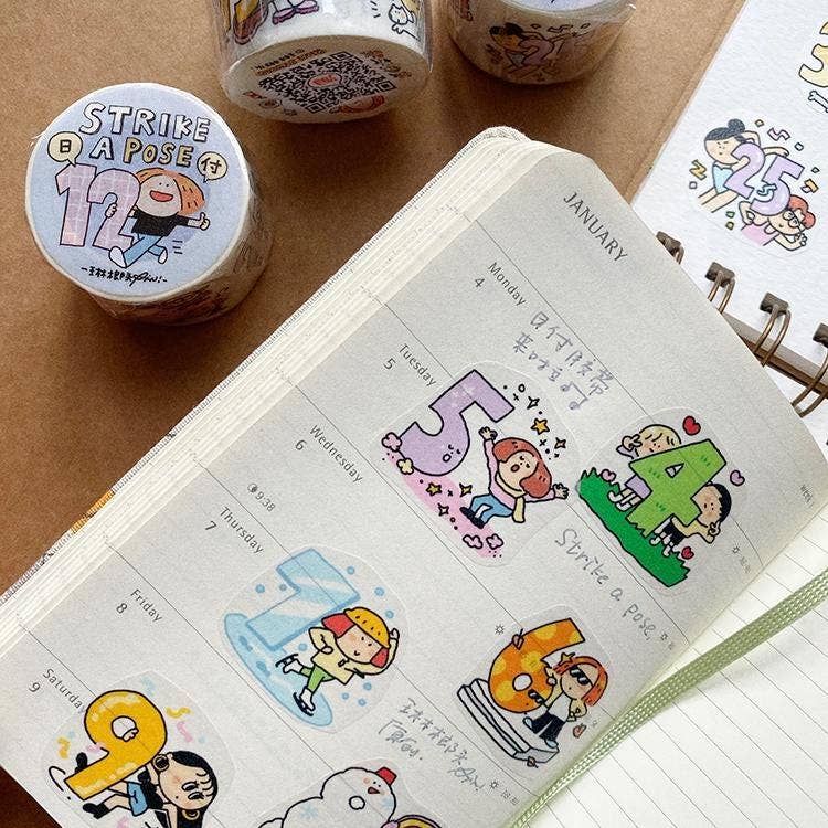 Strike a Pose Washi Tape | RiN! Studio