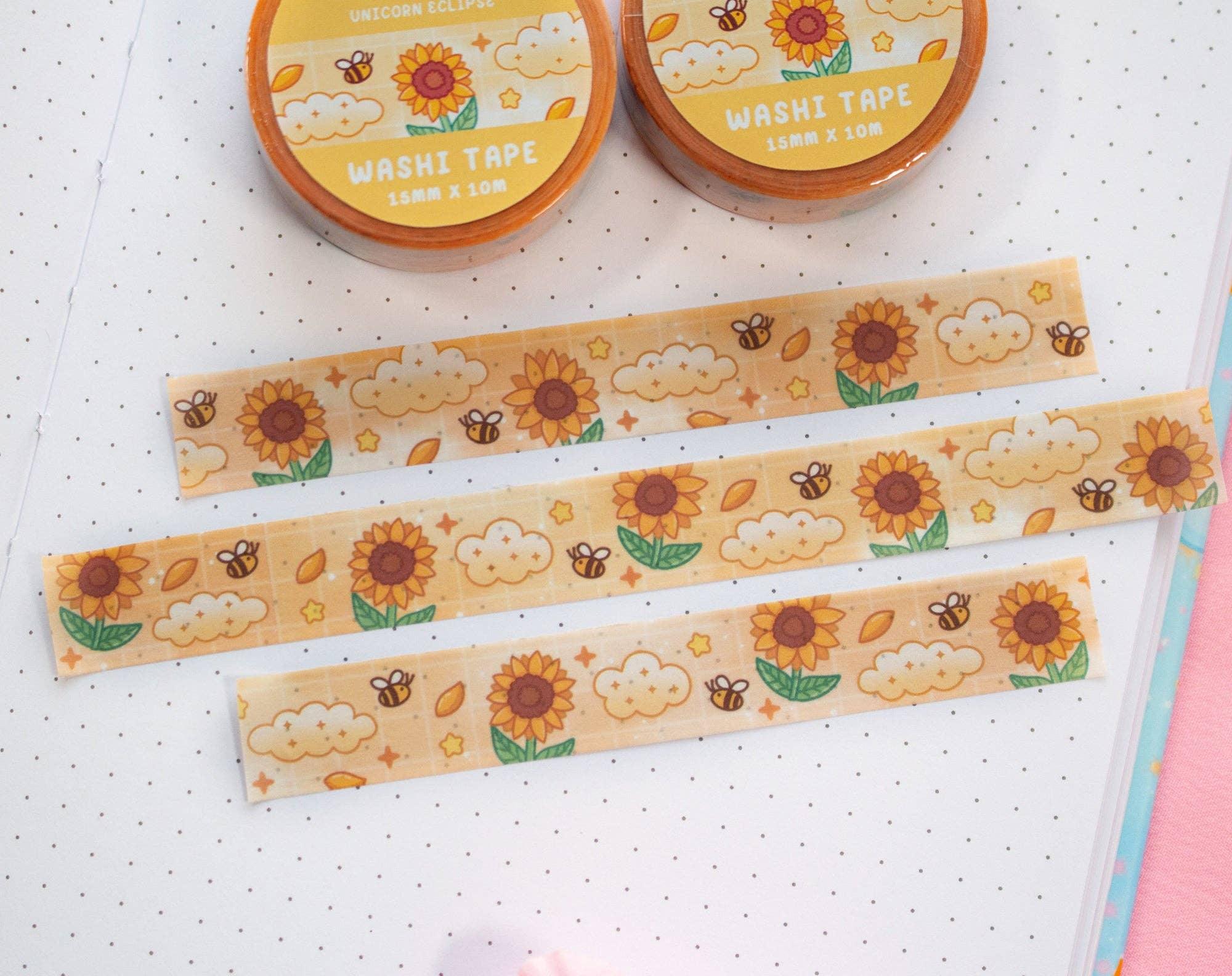 Sunflower Dreams Washi Tape | Unicorn Eclipse - Papertail Fox