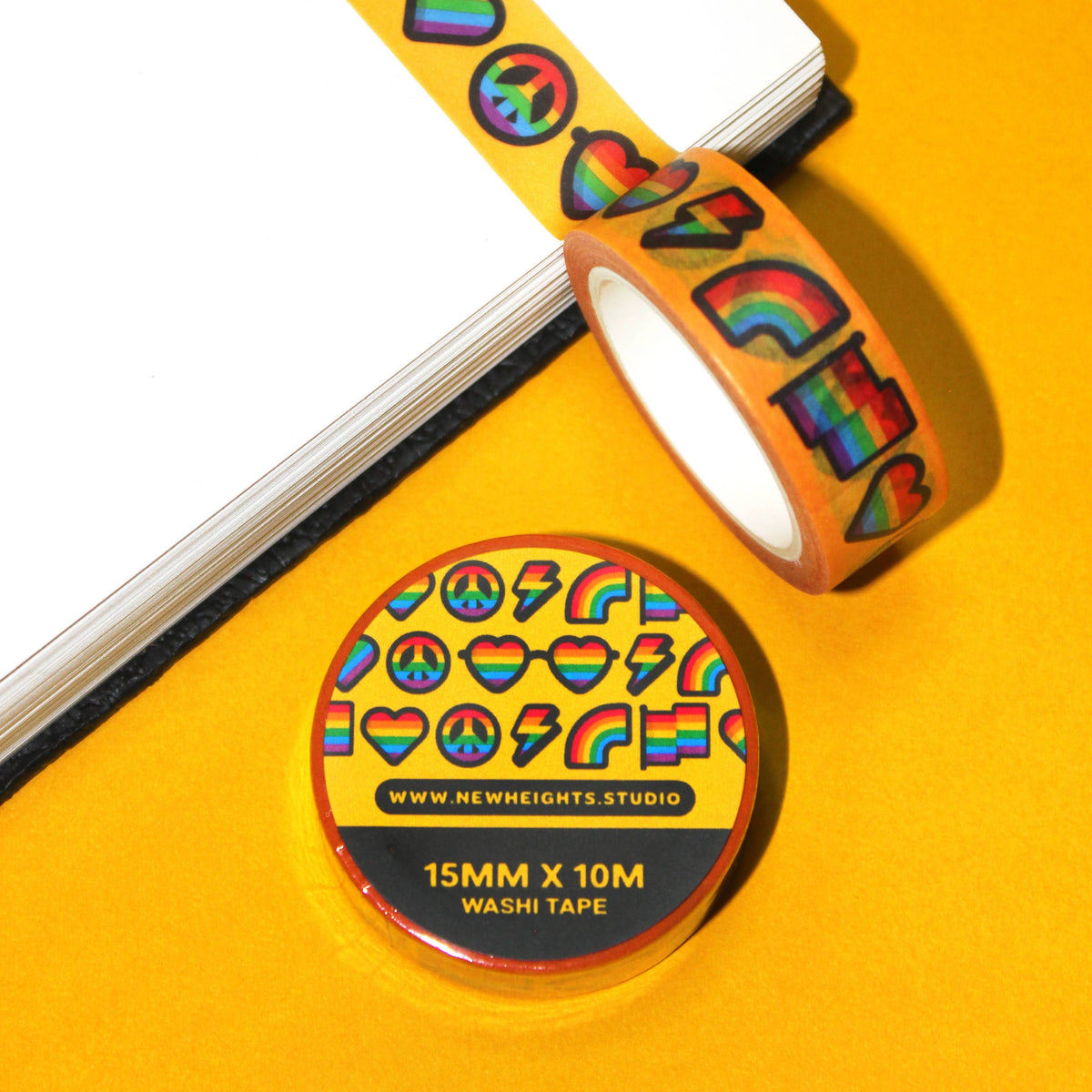 Rainbow Love Washi Tape | New Heights Studio