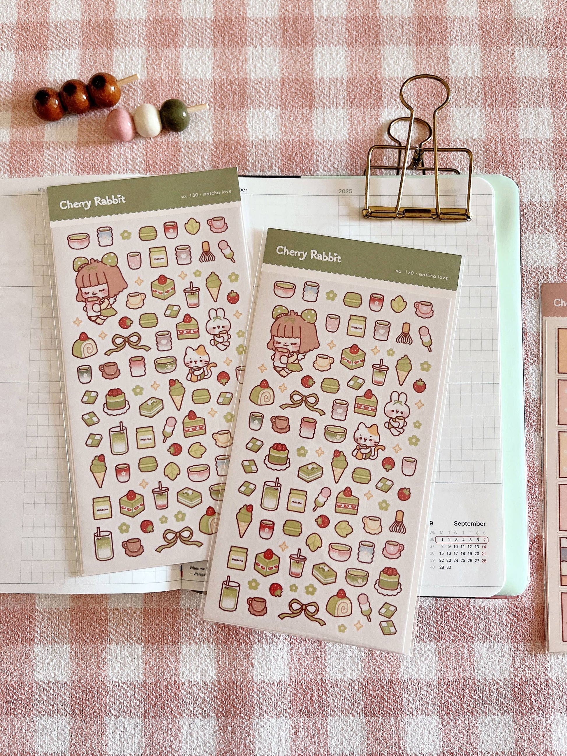 Matcha Love Sticker Sheet no.120 by Cherry Rabbit | Papertail Fox