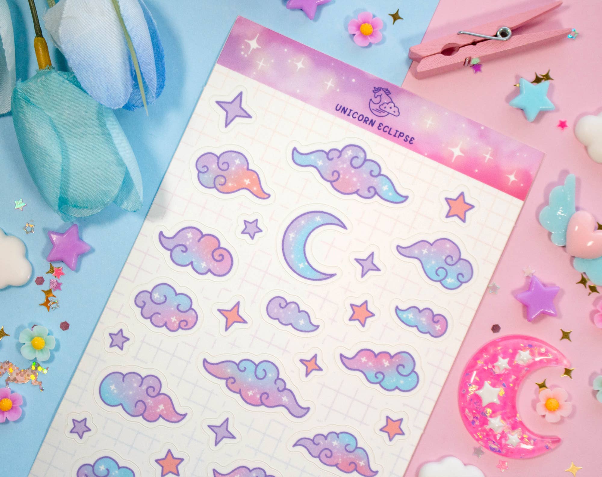 Clouds 2 Sticker Sheet