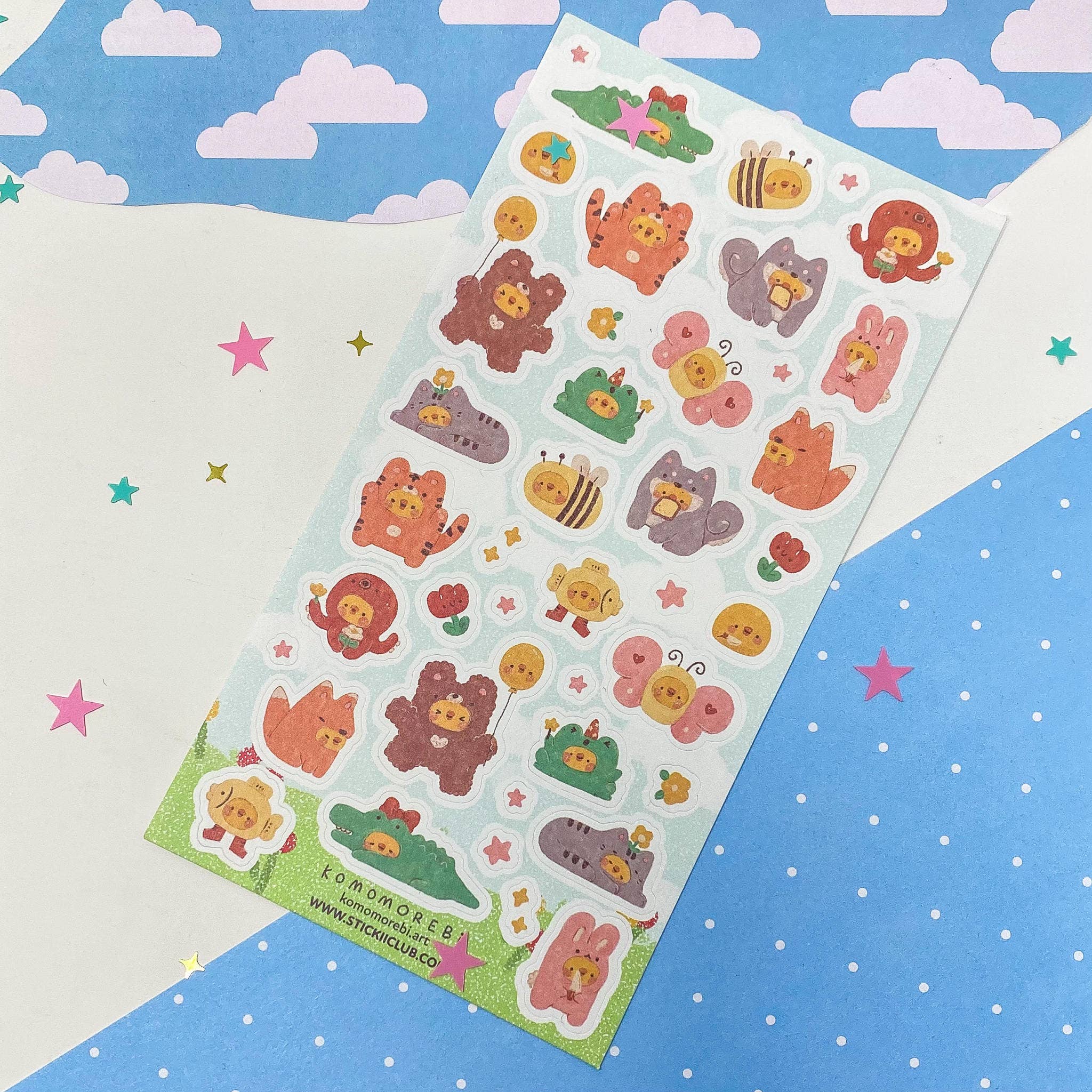 Ducks in Disguise Sticker Sheet | Stickii