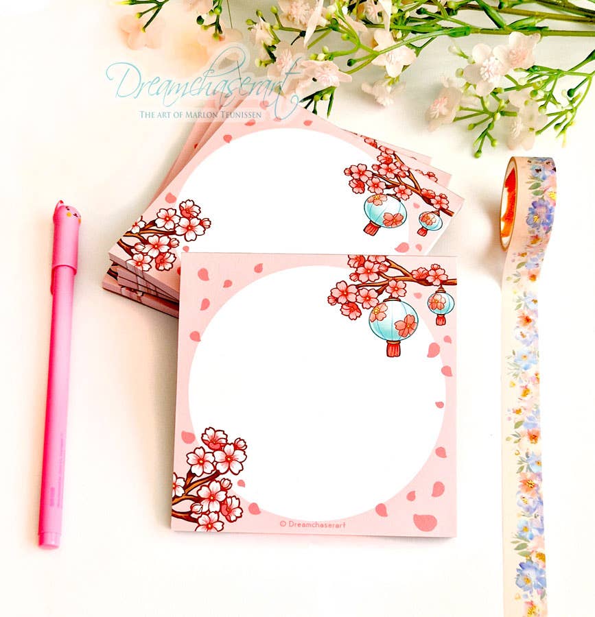 Sakura Tear Away Memo Pad | Dreamchaserart