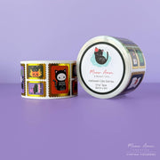 Halloween Cat Stamp Gold Foil Vinyl Tape