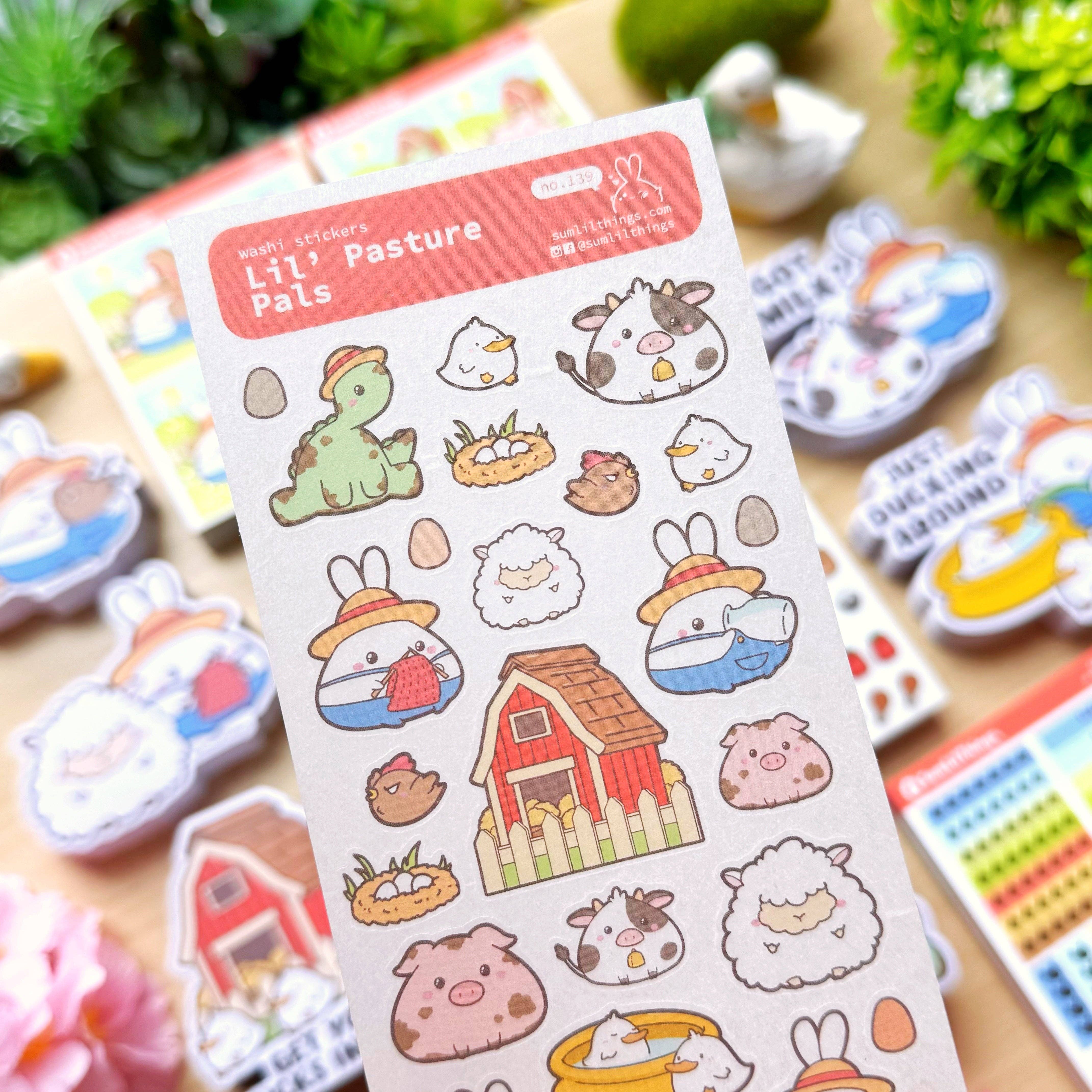 Washi Sticker - Lil' Pasture Pals