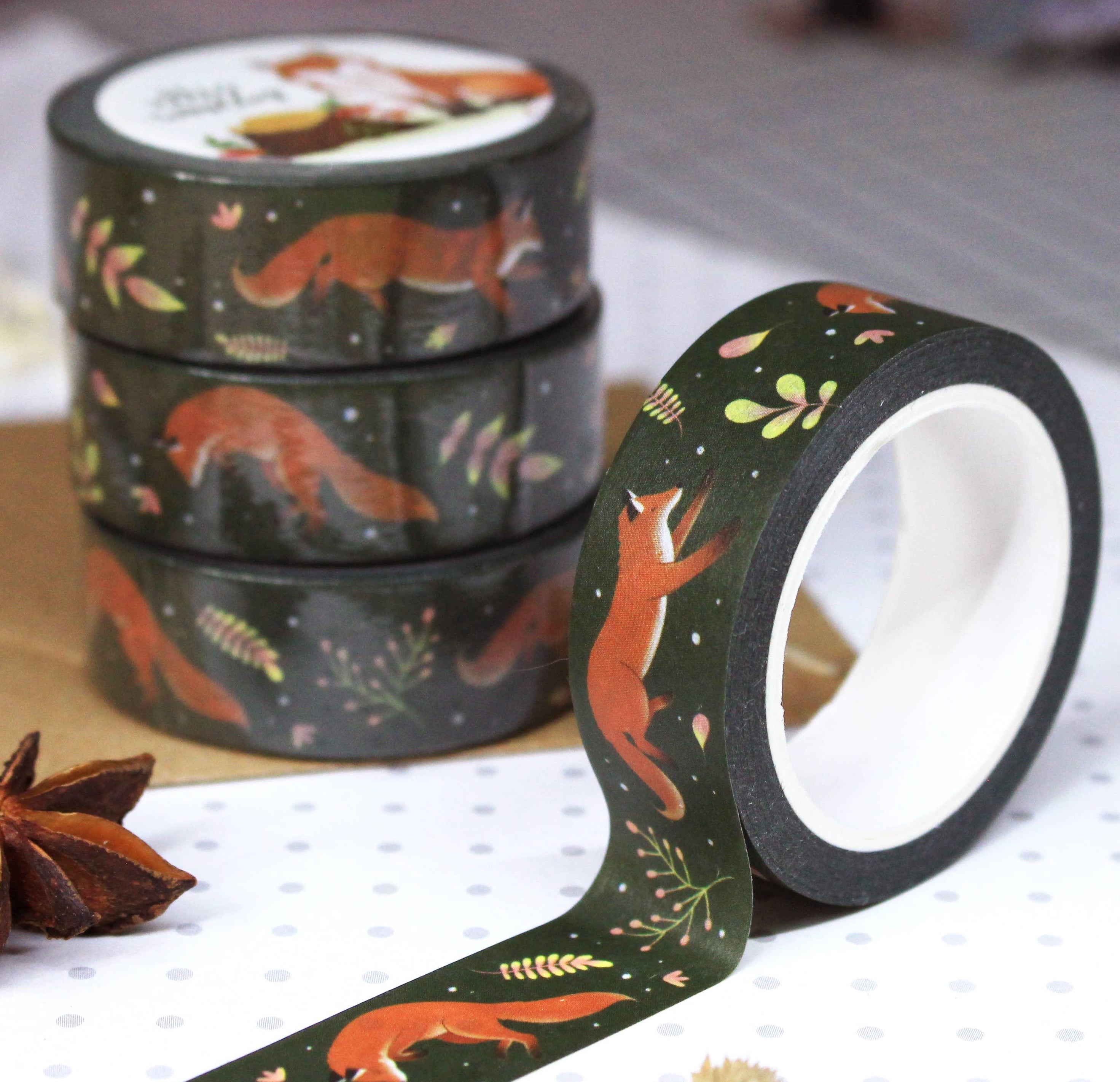 Fox Washi Tape | Ellis Woolley Illustration - Papertail Fox
