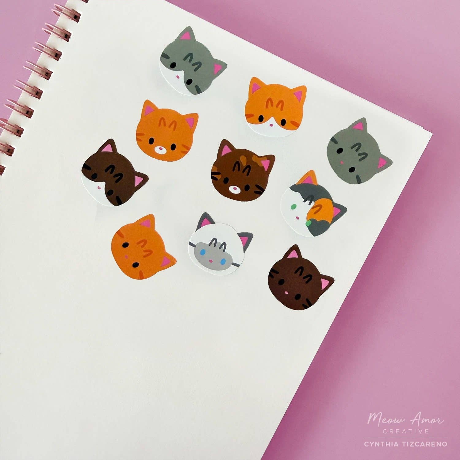 Tabby Cats Vinyl Washi Tape