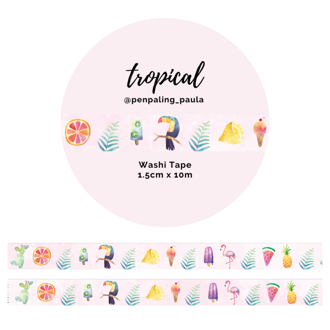 Tropical Washi Tape by Penpaling Paula | Papertail Fox
