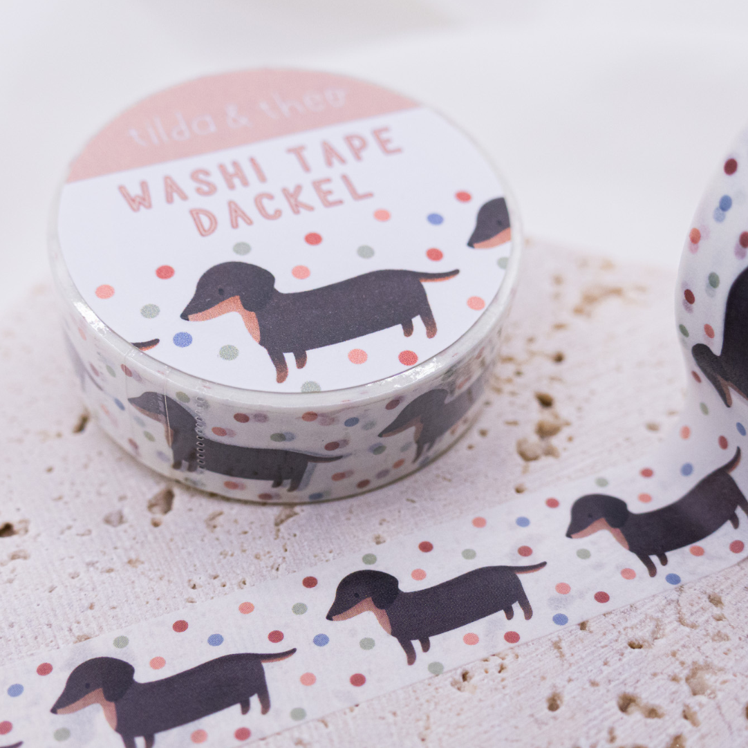 Dachshunds Washi Tape | Tilda & Theo