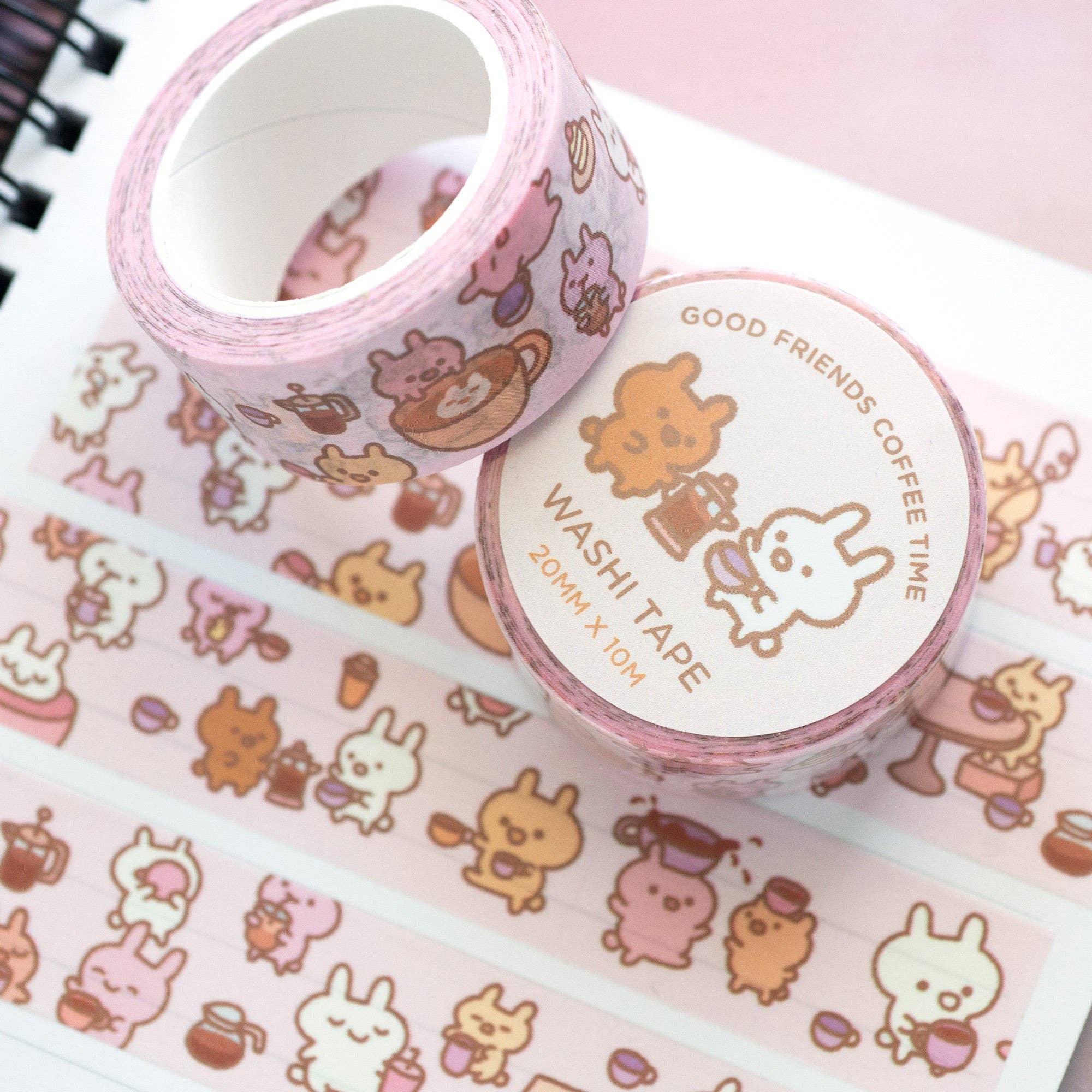 Good Friends Coffee Time Washi Tape | Robot Dance Battle - Papertail Fox