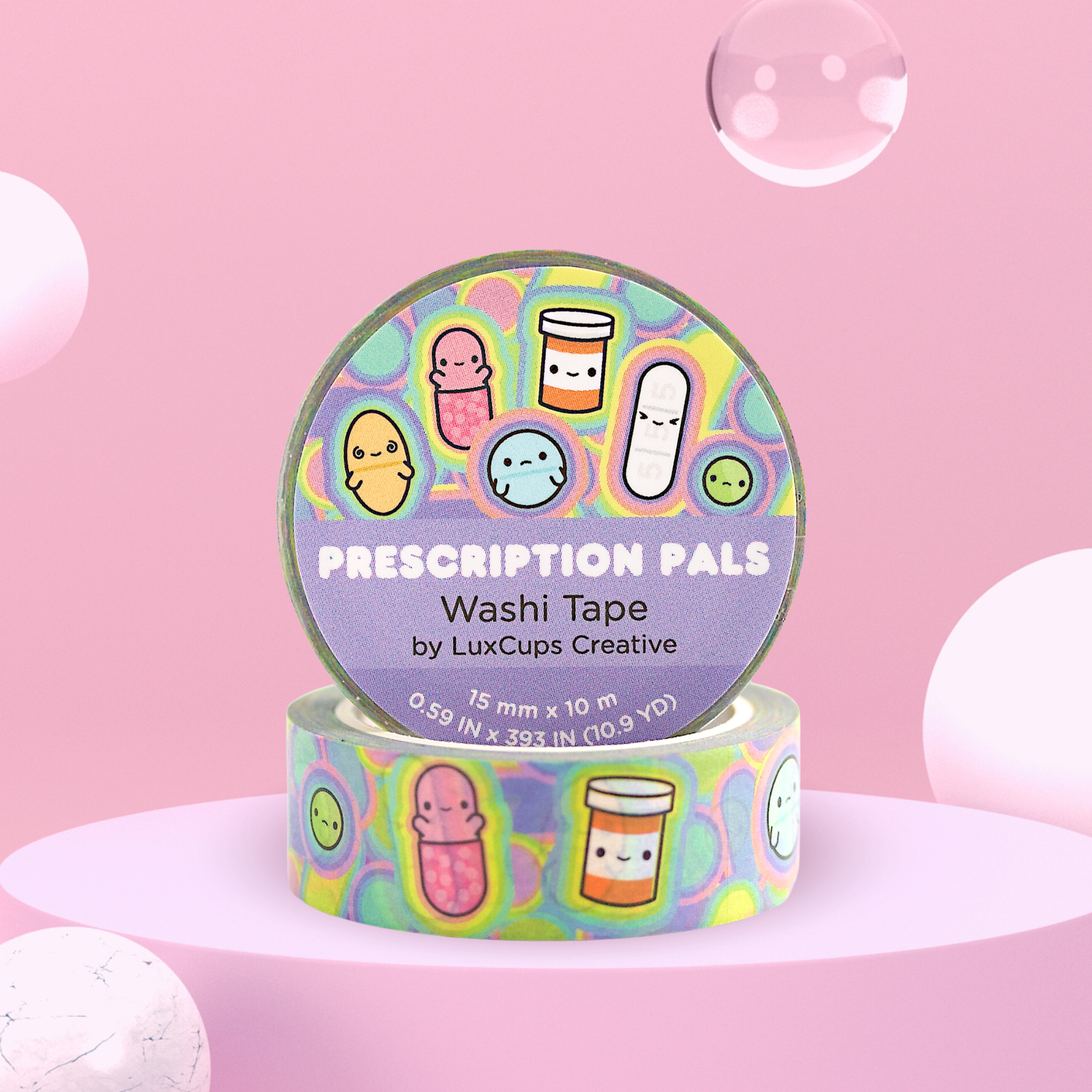 Prescription Pals Washi Tape | LuxCups Creative