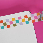 Bright Checkerboard Washi Tape by Nutmeg and Arlo | Papertail Fox
