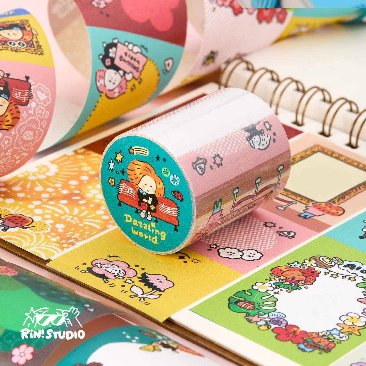Dazzling World Writable Washi Tape by RiN! Studio | Papertail Fox
